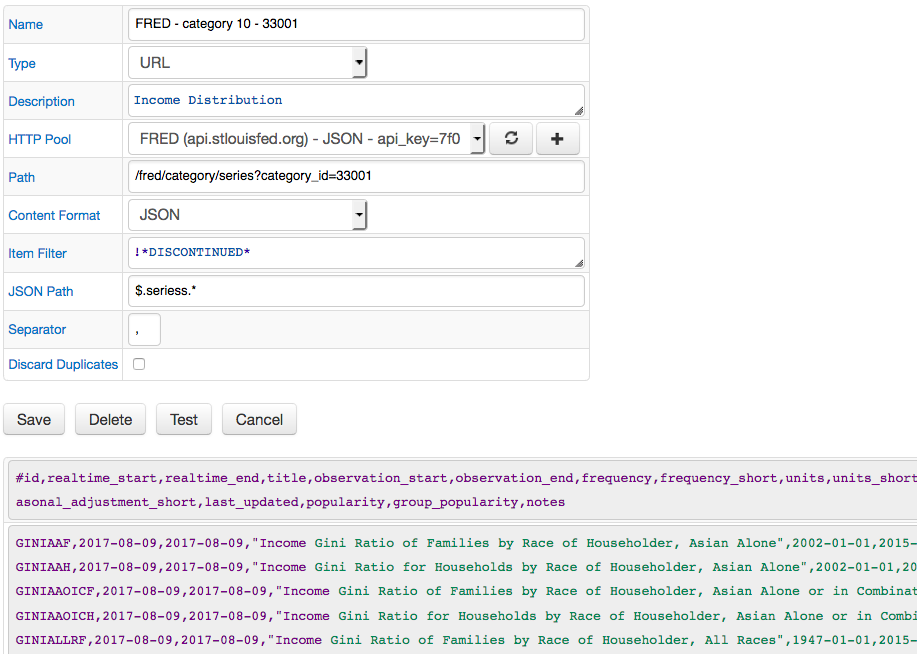 URL Type JSON