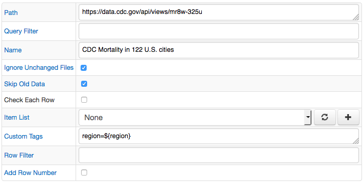 Socrata Configuration
